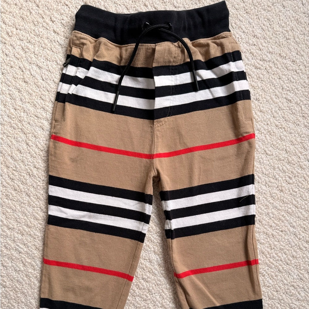 Burberry Striped Kids Jogger Pants